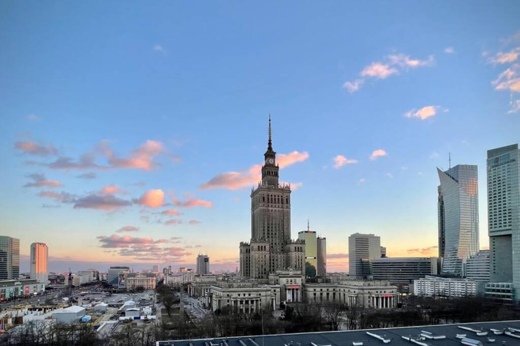 Super Apartament Brown 2X Metro Nowy Wifi Netflix Spotify Panorama Miasta Varsavia Esterno foto