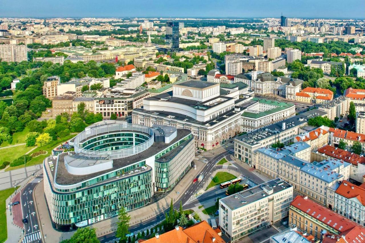 Super Apartament Brown 2X Metro Nowy Wifi Netflix Spotify Panorama Miasta Varsavia Esterno foto