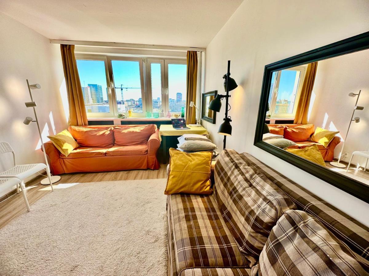 Super Apartament Brown 2X Metro Nowy Wifi Netflix Spotify Panorama Miasta Varsavia Esterno foto